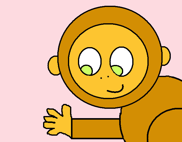 Dibujo Mono alegre pintado por AmuNyan