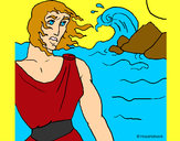 Dibujo Odiseo pintado por amalia