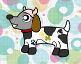 Dibujo Perro-vaca pintado por princesa04
