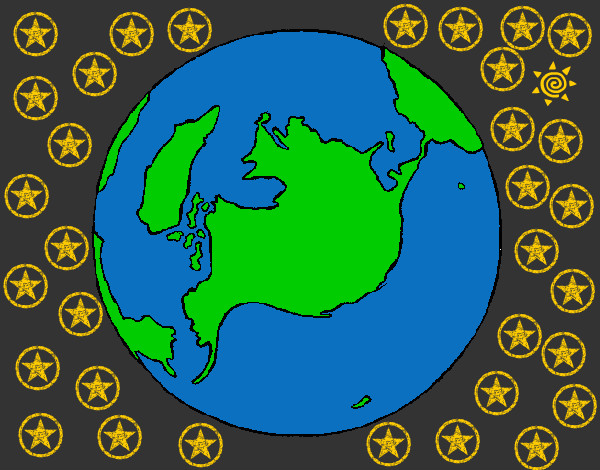 Dibujo Planeta Tierra pintado por Zapdos