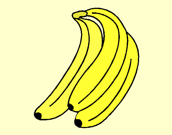 Dibujo Plátanos pintado por amaliasoli