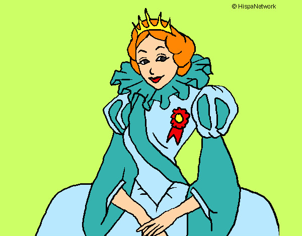 Dibujo Princesa real pintado por avaeacag