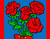 Dibujo Ramo de rosas pintado por Zapdos