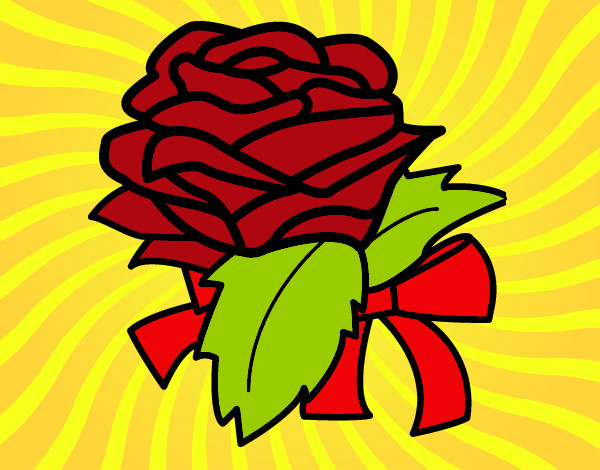 Dibujo Rosa, flor pintado por dani321