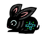 Dibujo Signo del conejo pintado por kaikozatsu