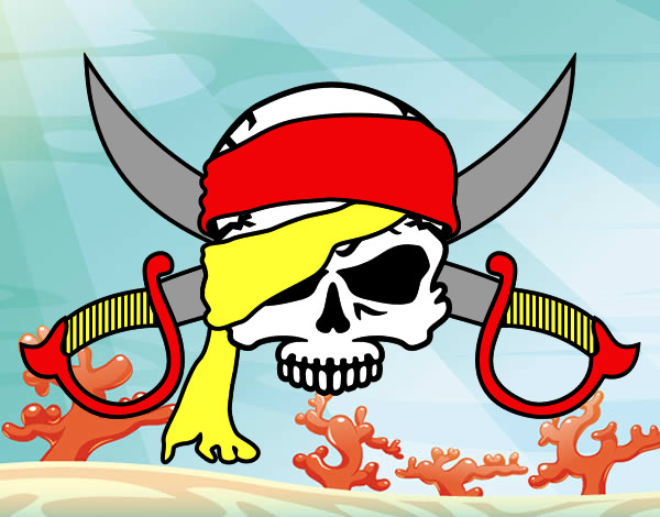 Dibujo Símbolo pirata pintado por Zapdos