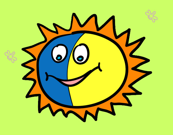 Dibujo Sol feliz pintado por DanyLongo