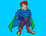 Dibujo Superhéroe musculado pintado por lucasjua