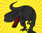 Dibujo Tiranosaurio Rex enfadado pintado por juaaaaaaaa
