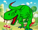Dibujo Tiranosaurio Rex enfadado pintado por Zapdos
