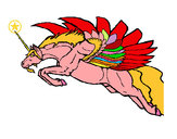 Dibujo Unicornio alado pintado por Zapdos