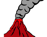 Dibujo Volcán pintado por Zapdos