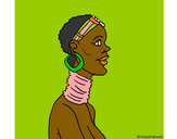 Dibujo Africana pintado por adripi09