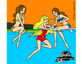 Dibujo Barbie y sus amigas pintado por Mayicza