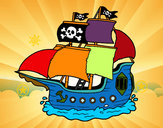Dibujo Barco pirata pintado por DylanCastr