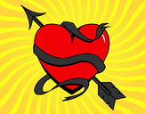 Dibujo Corazón con flecha III pintado por mary8cruz
