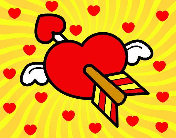 Dibujo Corazón de San Valentín pintado por IVAN12600