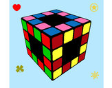Dibujo Cubo de Rubik pintado por anahis_3