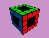 Dibujo Cubo de Rubik pintado por SHASTA