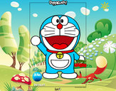 Dibujo Doraemon pintado por hyunapsy