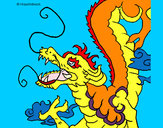 Dibujo Dragón japonés pintado por NORELVIS