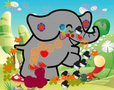 Dibujo Elefante bailarín pintado por HectorDair