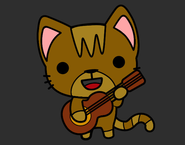 Gato guitarrista