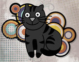 Dibujo Gato simpático pintado por amaliasoli