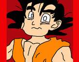 Dibujo Goku pintado por DJgoku