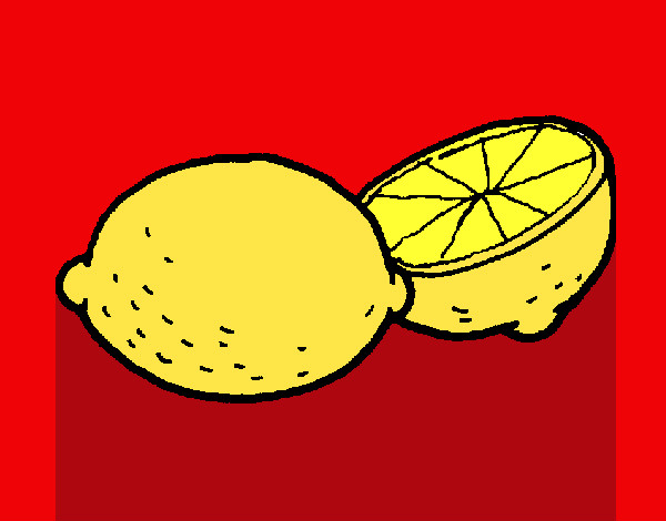 Dibujo limón pintado por DJgoku