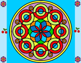 Dibujo Mandala 35 pintado por asenjo