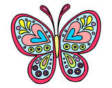 Dibujo Mandala mariposa pintado por Anmonmo29