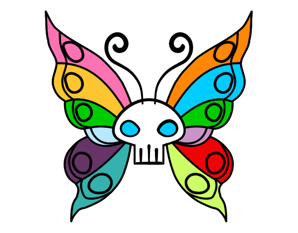 Dibujo Mariposa Emo pintado por daniel88