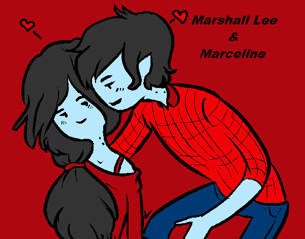 Dibujo Marshall Lee y Marceline pintado por Canica3