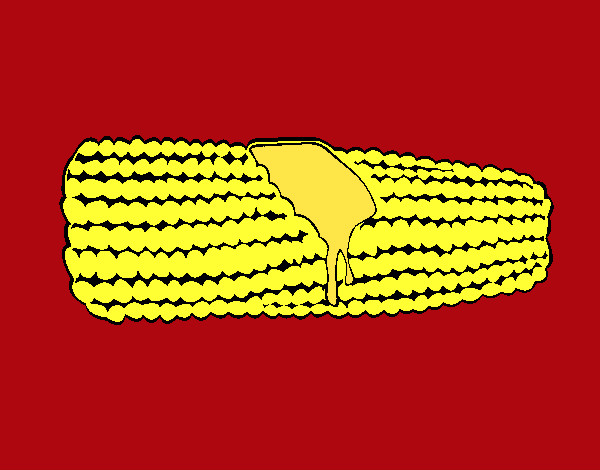 Dibujo Mazorca de maíz 1 pintado por DJgoku