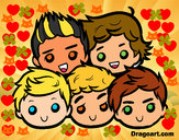 Dibujo One Direction 2 pintado por mariitommo