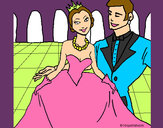 Dibujo Princesa y príncipe en el baile pintado por giovanana9