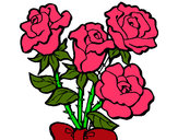 Dibujo Ramo de rosas pintado por POLLOGARCI