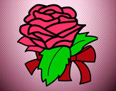 Dibujo Rosa, flor pintado por luzginovy