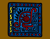 Dibujo Símbolo maya pintado por Rosana04