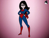 Dibujo Superheroina pintado por Yeristhi