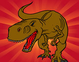 Dibujo Tiranosaurio Rex enfadado pintado por freddyl