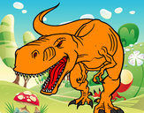 Dibujo Tiranosaurio Rex enfadado pintado por wishirley