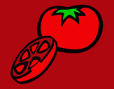 Dibujo Tomate pintado por DJgoku