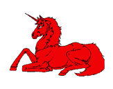 Dibujo Unicornio sentado pintado por gabriel05