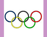 Dibujo Anillas de los juegos olimpícos pintado por jaelht
