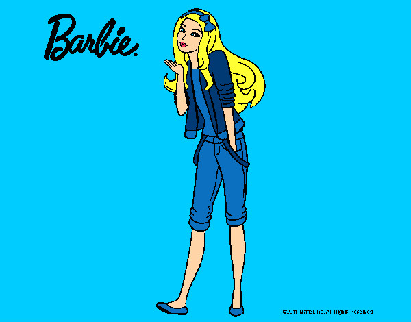 Barbie con look casual