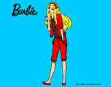 Dibujo Barbie con look casual pintado por amalia