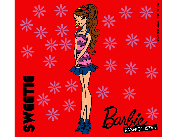 Dibujo Barbie Fashionista 6 pintado por CLUBTI
