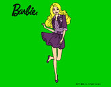 Dibujo Barbie informal pintado por amalia